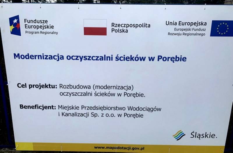 Zdjęcie: Nowoczesna oczyszczalnia ścieków w Porębie