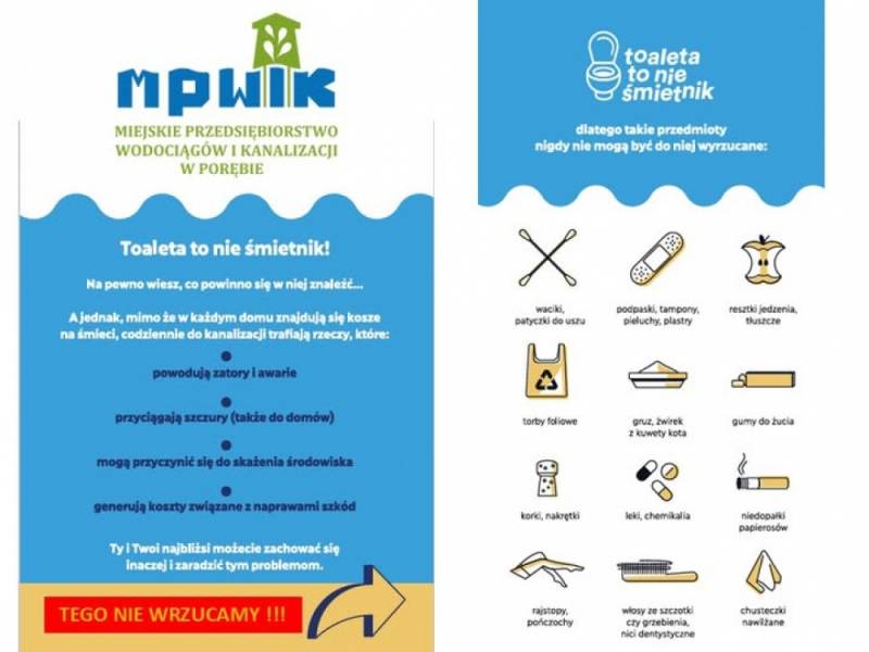Zdjęcie: ‼️UWAGA TOALETA TO NIE ŚMIETNIK