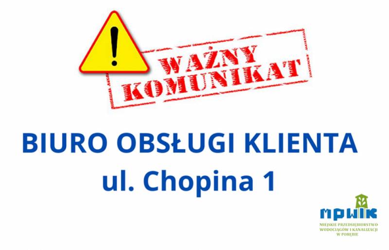 Zdjęcie: Nowe godziny pracy BOK - ul Chopina 1