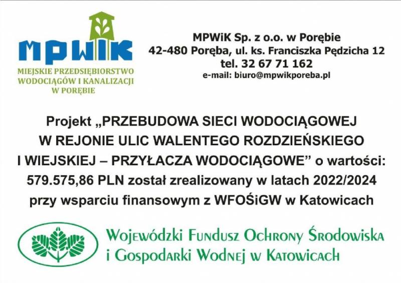 Zdjęcie: „Przebudowa sieci wodociągowej w rejonie ulic ...